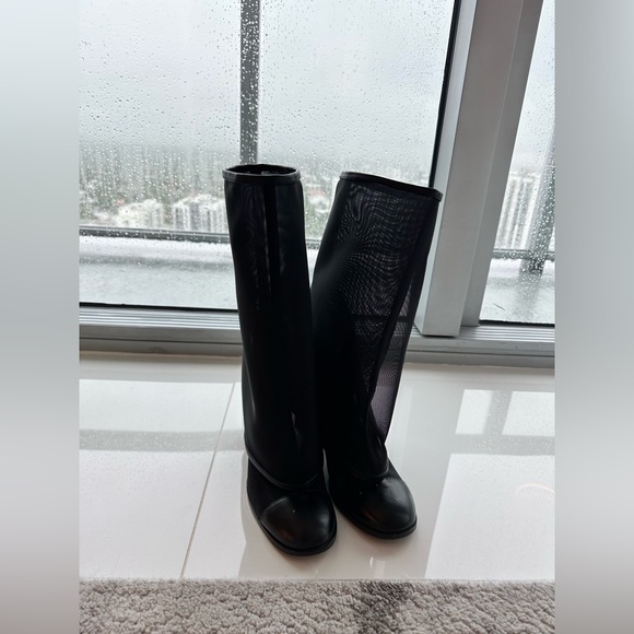 CHANEL Black Heeled Boots - Picture 1 of 7